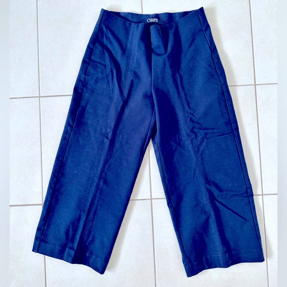 3 for $25 | CHAPS – Cropped Wide Leg Office Pants | Size Petite XS